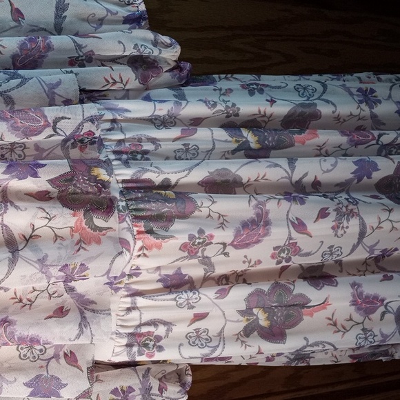 Torrid Pink andMaxi Sundress.  Boho, Artsy, Wedding Guest, Cottage Core, Cruise - Picture 8 of 9